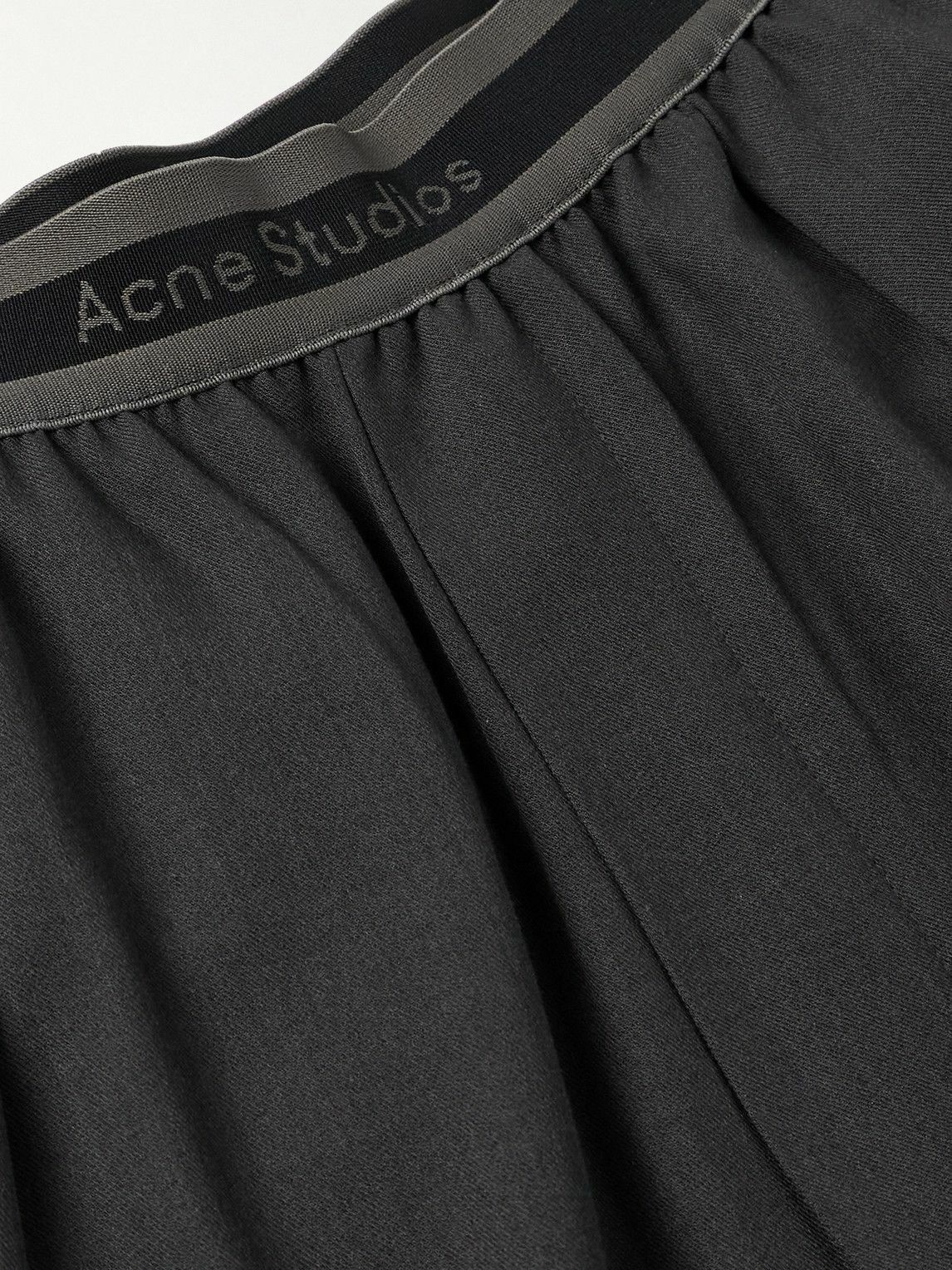 Acne Studios - Pimono Straight-Leg Pleated Gabardine Trousers - Gray