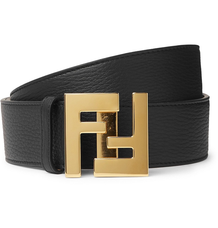 Photo: Fendi - 4cm Full-Grain Leather Belt - Black