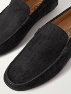 Tod's - Pantofola City Gommino Suede Driving Shoes - Black