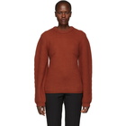 Chloe Orange Cashmere Crewneck Sweater