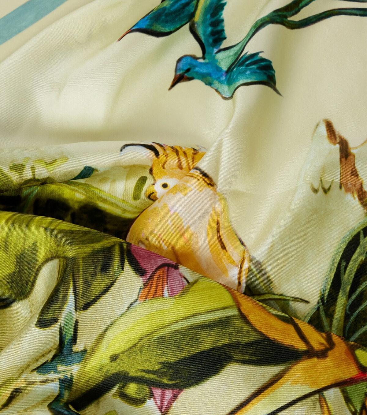 Alémais Printed silk satin scarf