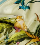 Alémais Printed silk satin scarf