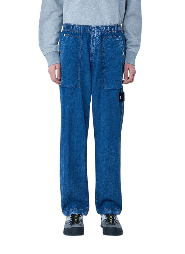 Photo: Stone Island Elasticated Denim Cargo Trousers