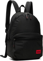 Hugo Black Canvas Backpack