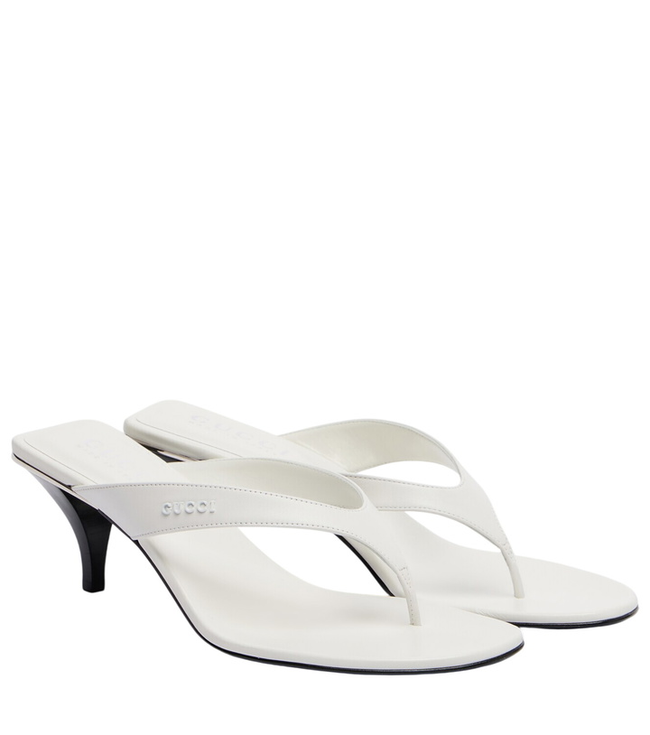 Photo: Gucci Vittoria leather thong sandals