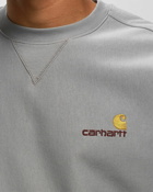 Carhartt Wip American Script Sweat Grey - Mens - Sweatshirts