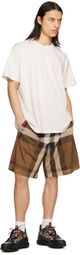 Burberry Brown Check Shorts