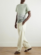 Missoni - Space-Dyed Cotton and Linen-Blend Piqué T-Shirt - Green