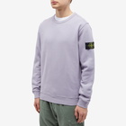 Stone Island Men's Garment Dyed Crew Sweat in Lavender