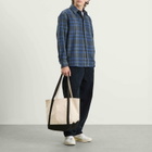 A.P.C. Men's Bobby Check Wool Overshirt in Heather Grey