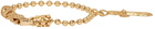 Emanuele Bicocchi Gold Cross Charm Disco Chain Bracelet