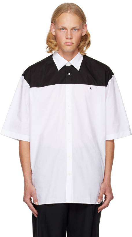 Photo: Raf Simons White & Black Americano Shirt