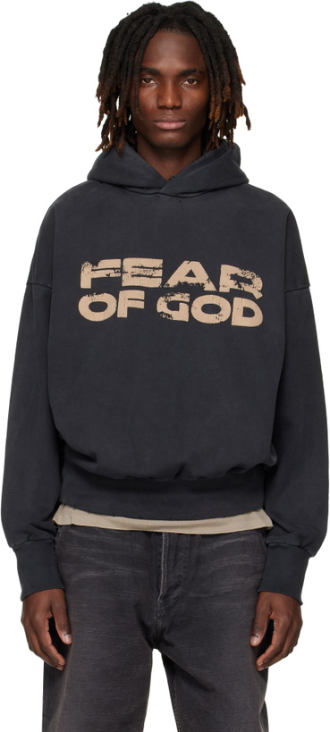 Photo: Fear of God Black 'Fear of God' Hoodie