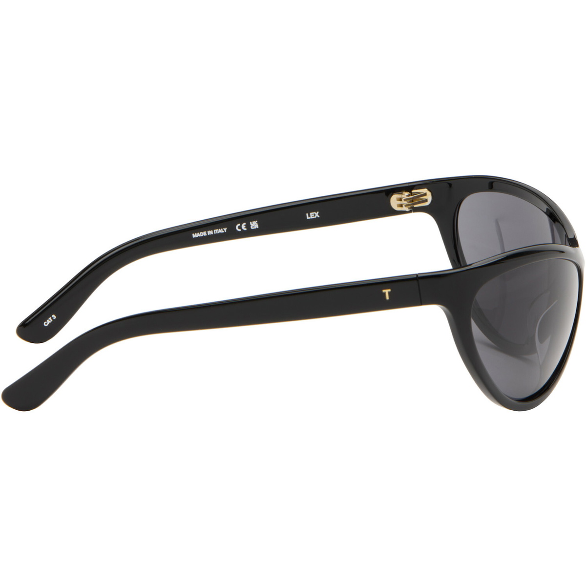 THISTLES Black 'The Lex' Sunglasses