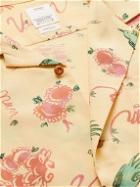 Visvim - Wallis Convertible-Collar Printed Crepe Shirt - Yellow
