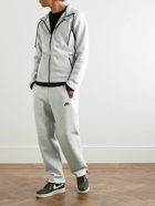 Nike - Sportswear Club Straight-Leg Logo-Print Cotton-Blend Jersey Sweatpants - Gray