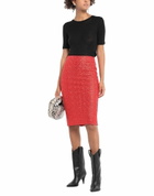 Ermanno Scervino Womens Midi skirt Coral