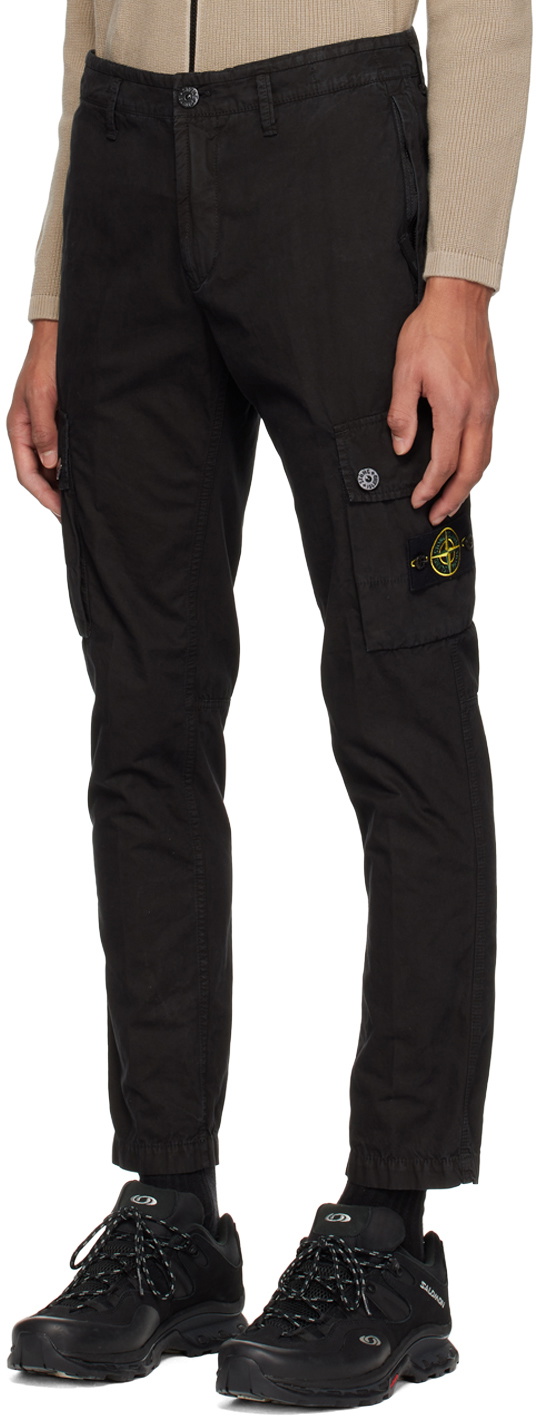 Stone Island Black Patch Cargo Pants Stone Island