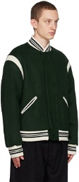 Pop Trading Company Green Parra Bomber Jacket