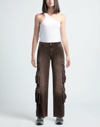 Guizio Womens Pants Dark in Brown