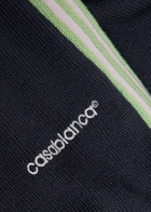 Casablanca Logo-embroidered Merino Wool Track Trousers Navy