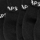 WTAPS Men's Skivvies Half Sock - 3-Pack in Black