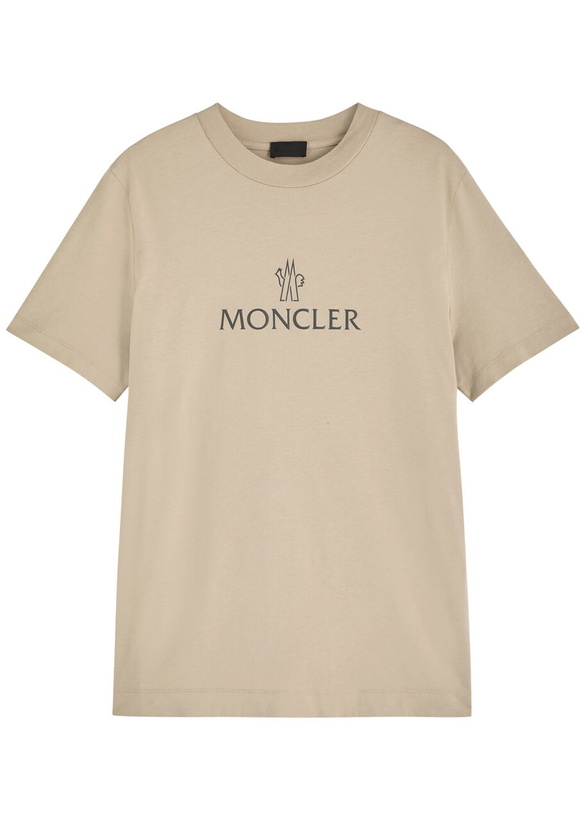 Photo: Moncler Logo-print Jersey T-shirt Grey