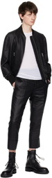 SAPIO Black Rolled Trousers