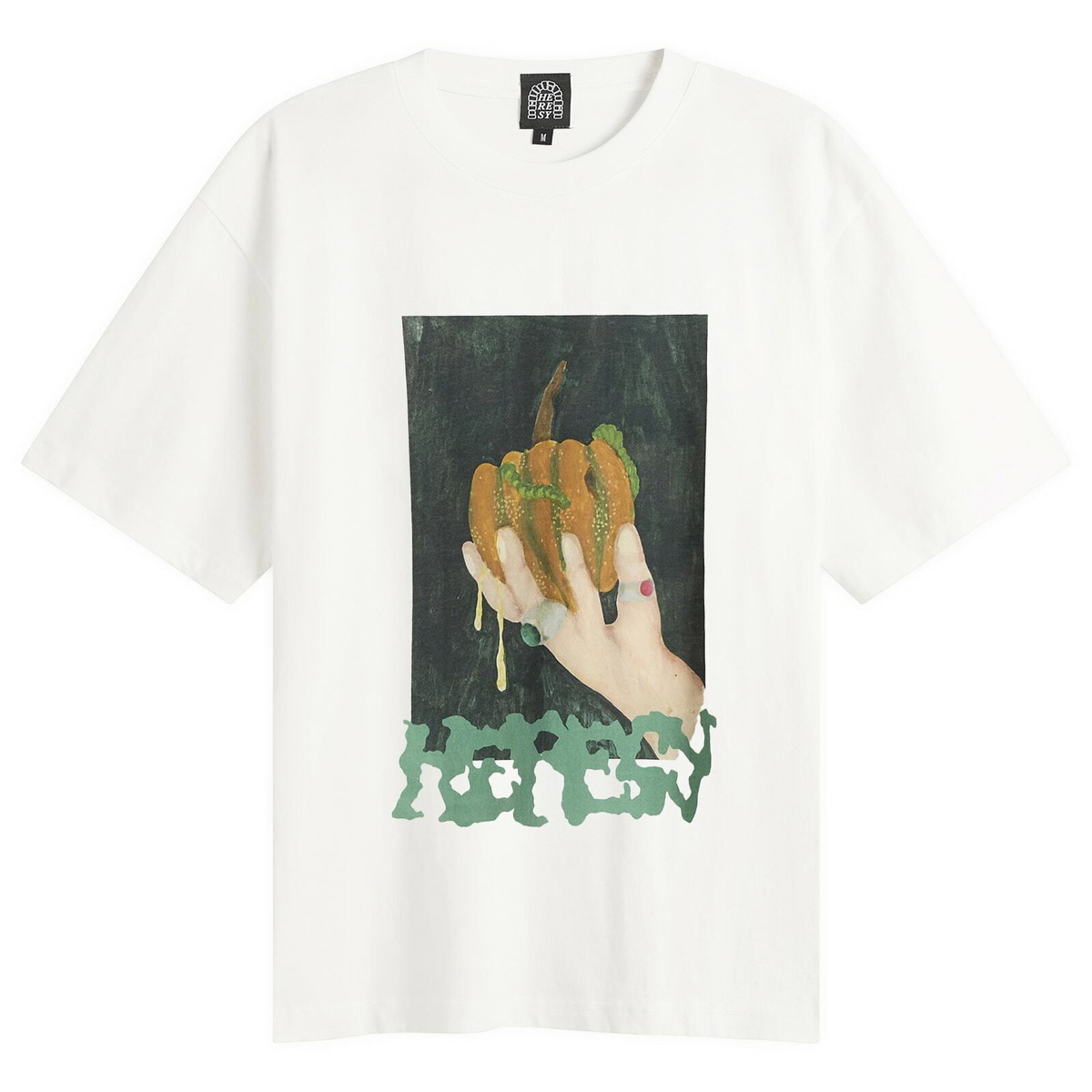 Heresy Men's Squash T-Shirt in Ecru