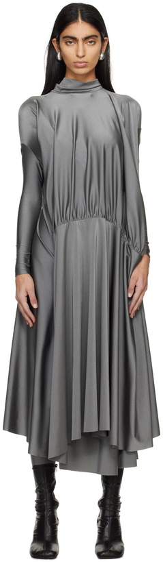 Photo: Marie Adam-Leenaerdt Gray Table Cover Maxi Dress