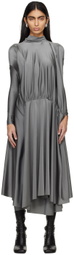 Marie Adam-Leenaerdt Gray Table Cover Maxi Dress