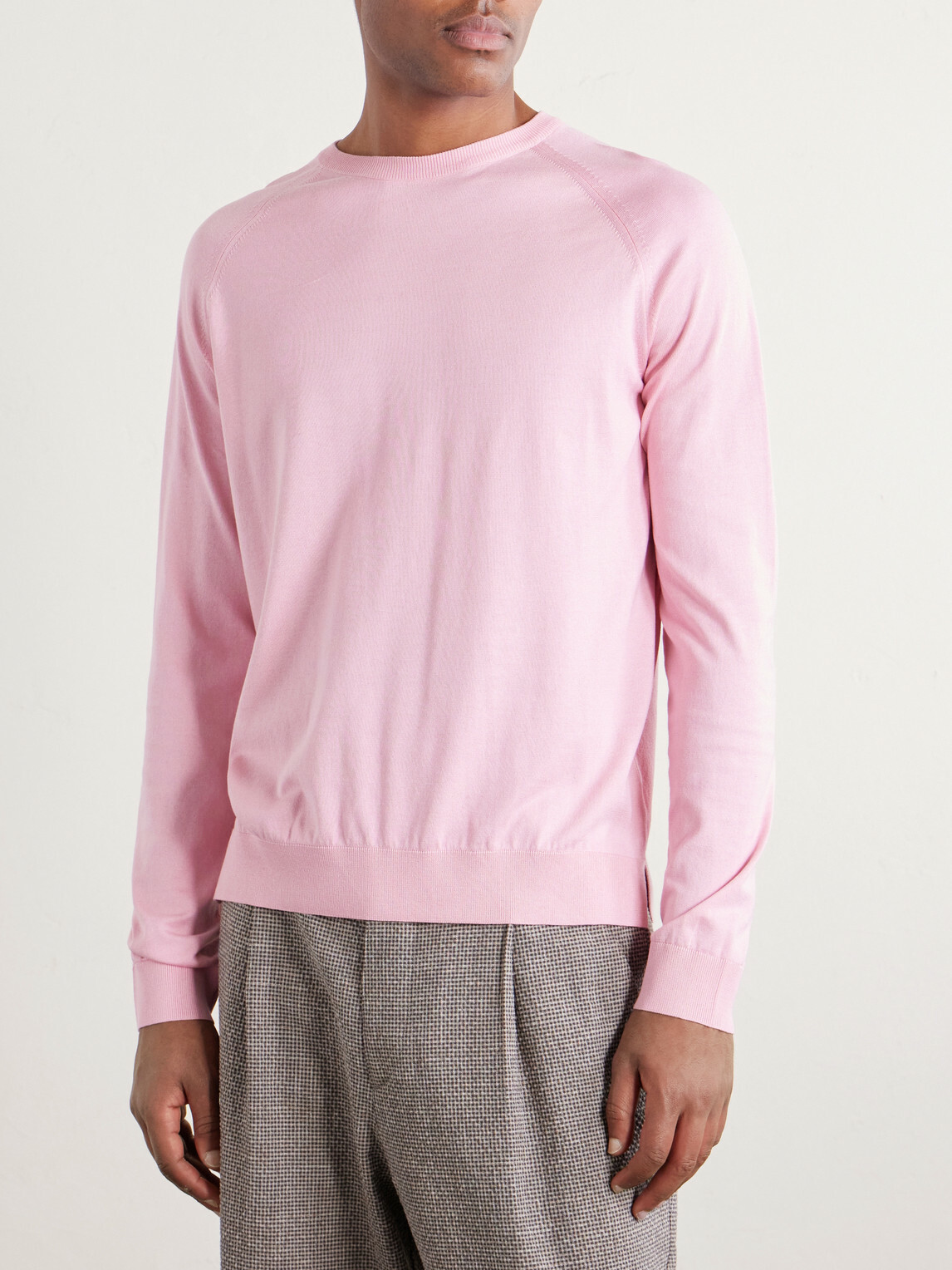 PIACENZA 1733 - Cotton and Silk-Blend Sweater - Pink