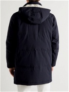 Kiton - Quilted Shell Hooded Down Parka - Blue