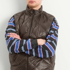 thisisneverthat Men's PERTEX Light Down Vest in Brown Black