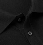 Moncler - Cotton-Piqué Polo Shirt - Men - Black