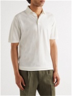 De Petrillo - Cotton-Jersey Polo Shirt - White