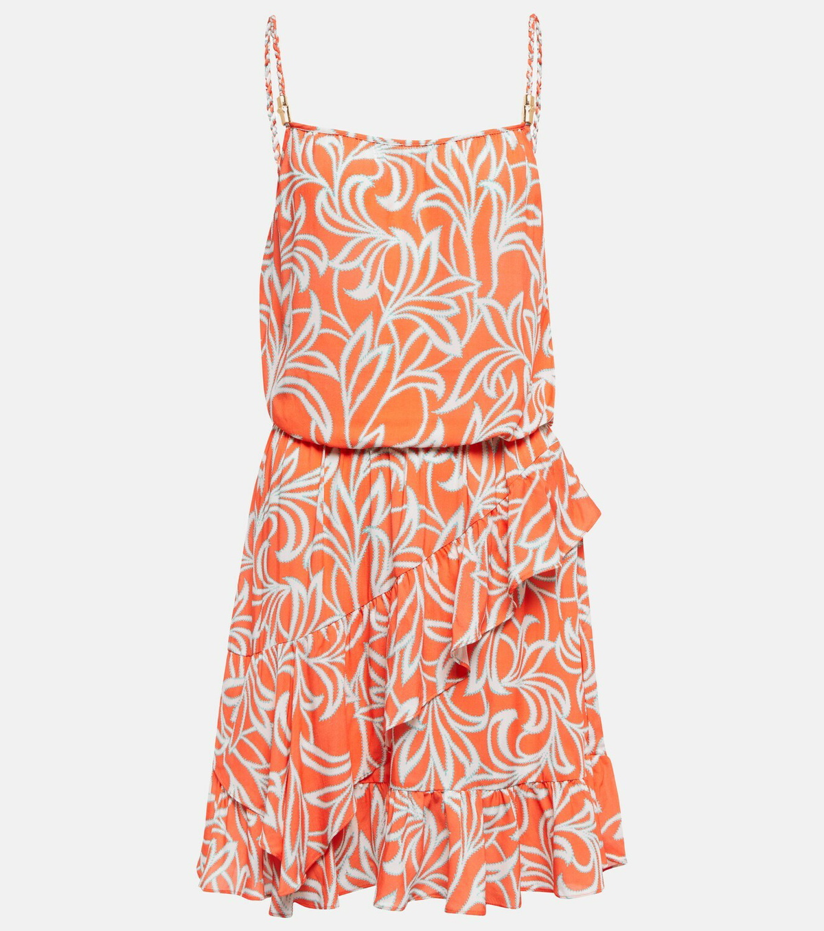 Heidi Klein Printed ruffled minidress