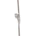 Balenciaga - Logo Silver-Tone Necklace - Silver