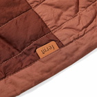 Ferm Living Duo Quilted Blanket in Red Brown Blanket