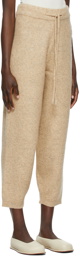 AMOMENTO Beige Knit Lounge Pants