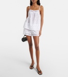 Eres Floralie floral cotton-blend voile shorts