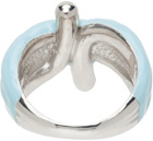 Marshall Columbia SSENSE Exclusive Blue Double Knot Ring