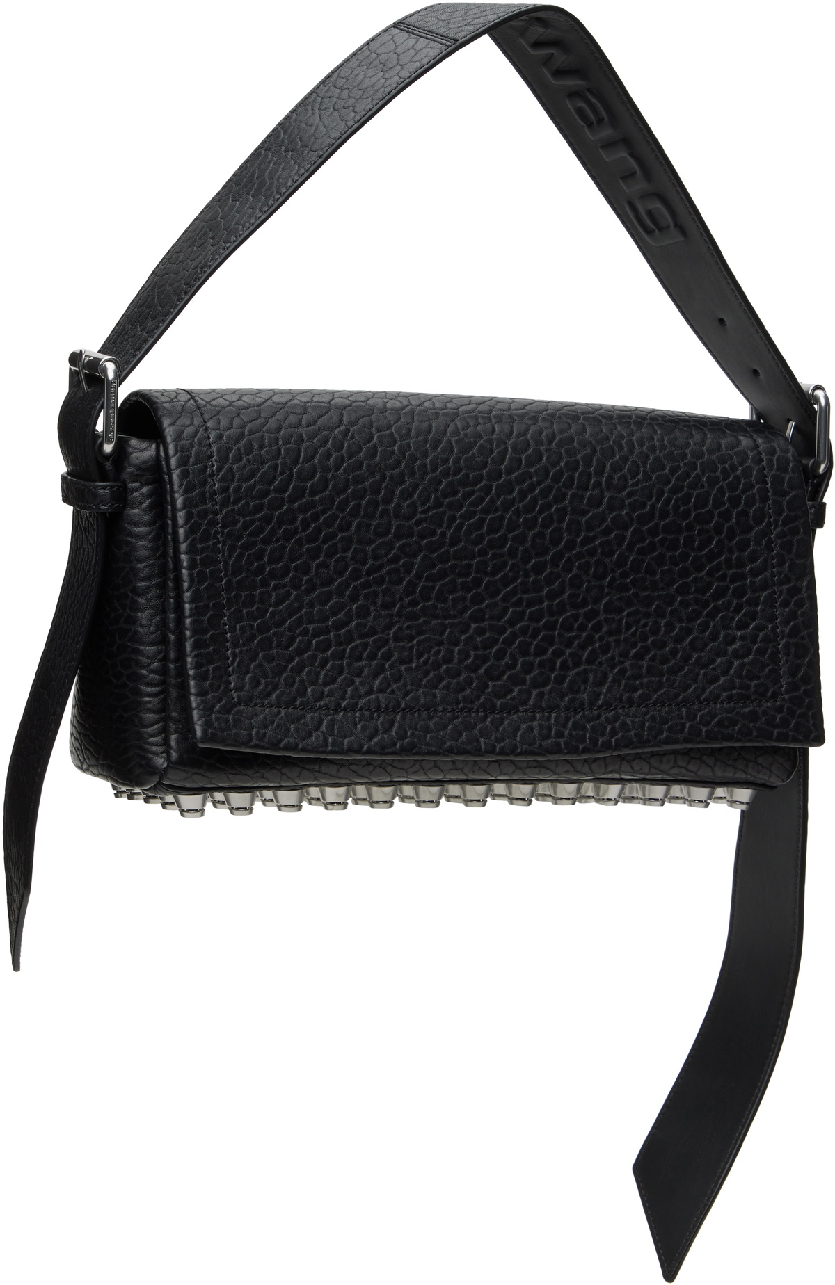Alexander Wang Black Ricco Medium Flap Bag