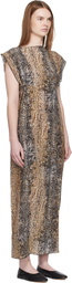 Baserange Beige Rema Maxi Dress