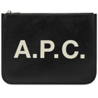 A.P.C. Morgan Logo Zip Pouch