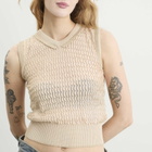 Maison Margiela Women's Knitted Sleeveless Top in Pale Pink