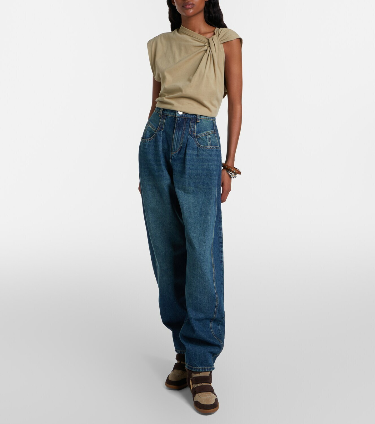 Isabel Marant Lishaga barrel-leg jeans