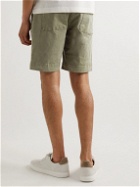 Sease - Easy Straight-Leg Stretch-Cotton Shorts - Green