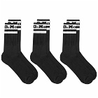 Dr. Martens Athletic Sock 3-Pack in Black