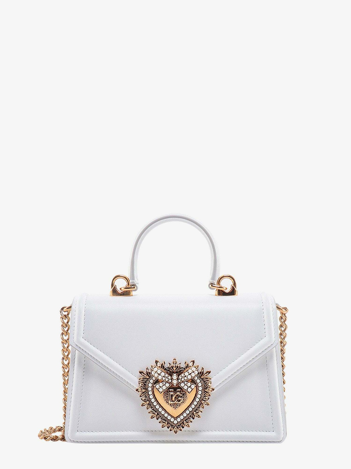 Dolce & Gabbana Small Devotion Bag White Womens Dolce & Gabbana
